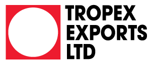 TropEx Exports Ltd logo with a red square and white circle
