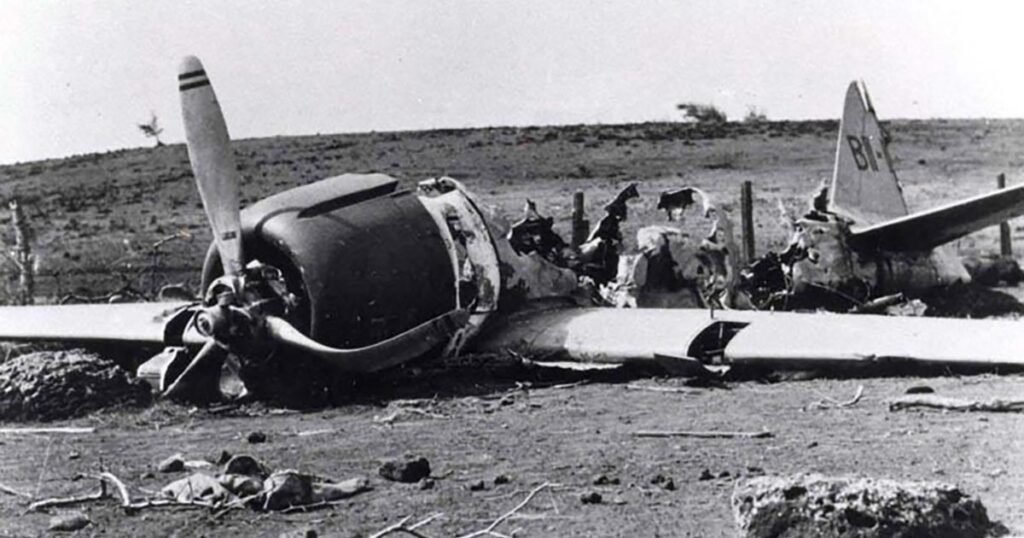 Wrecked WWII aircraft in Hawaii, a reminder of the island's heroes.